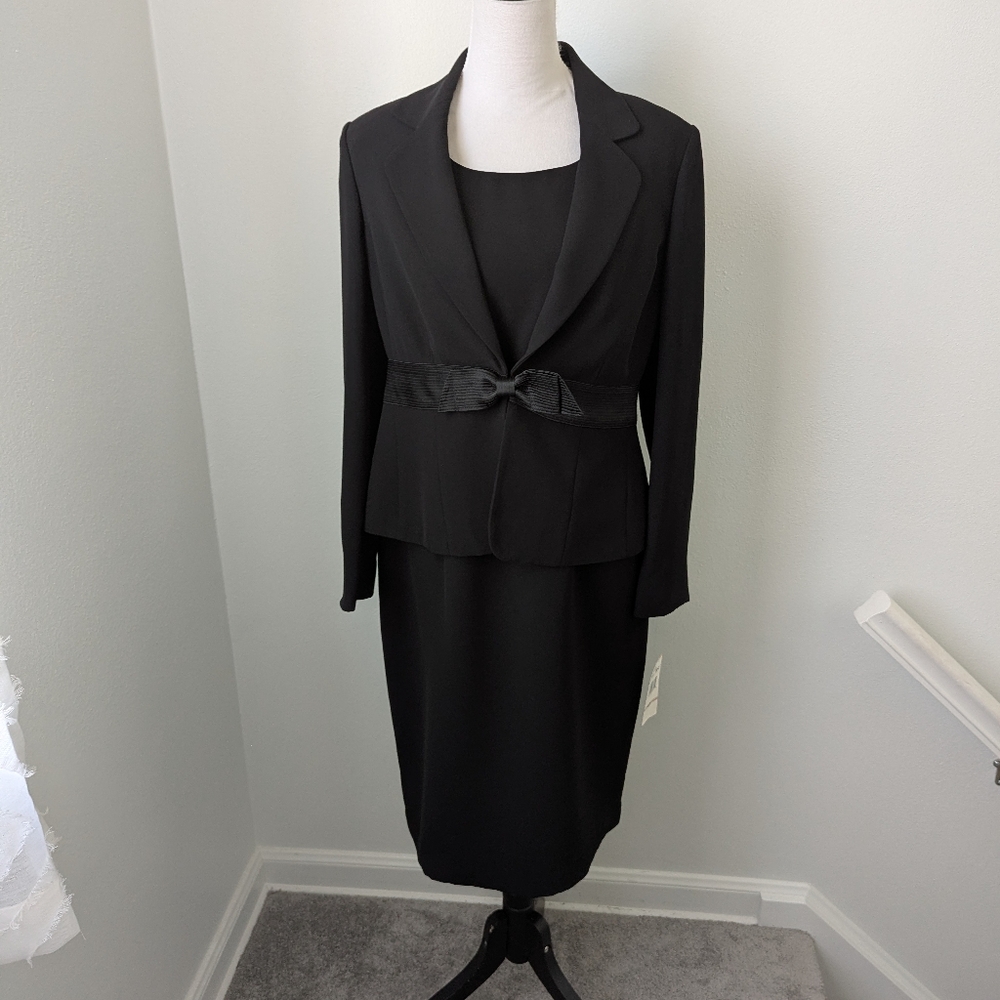 NWT Evan Picone Dress with Matching Blazer, 12